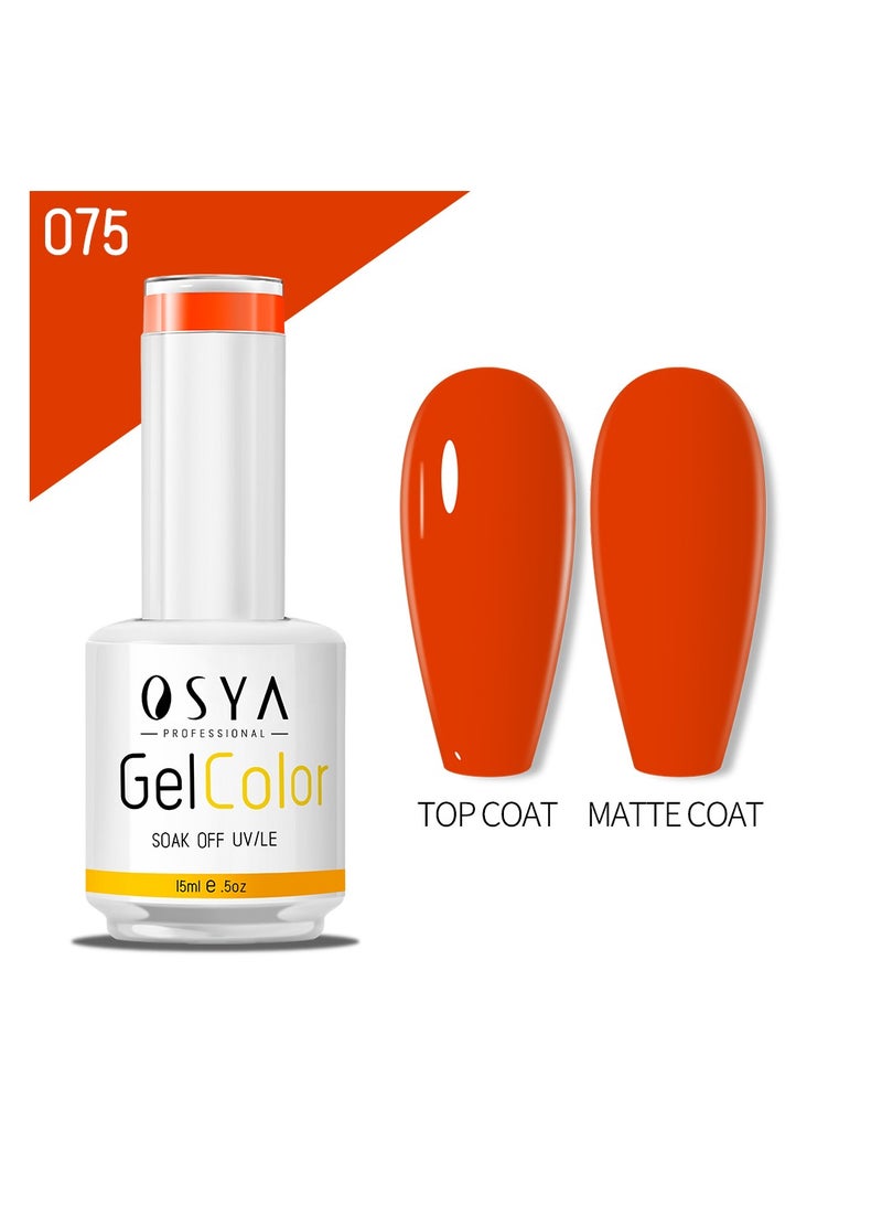 OSYA gel Nail Polish Collection Soak Off UV&LED CANNI OUTPUT Gel polish 15ml (075) - Image 1