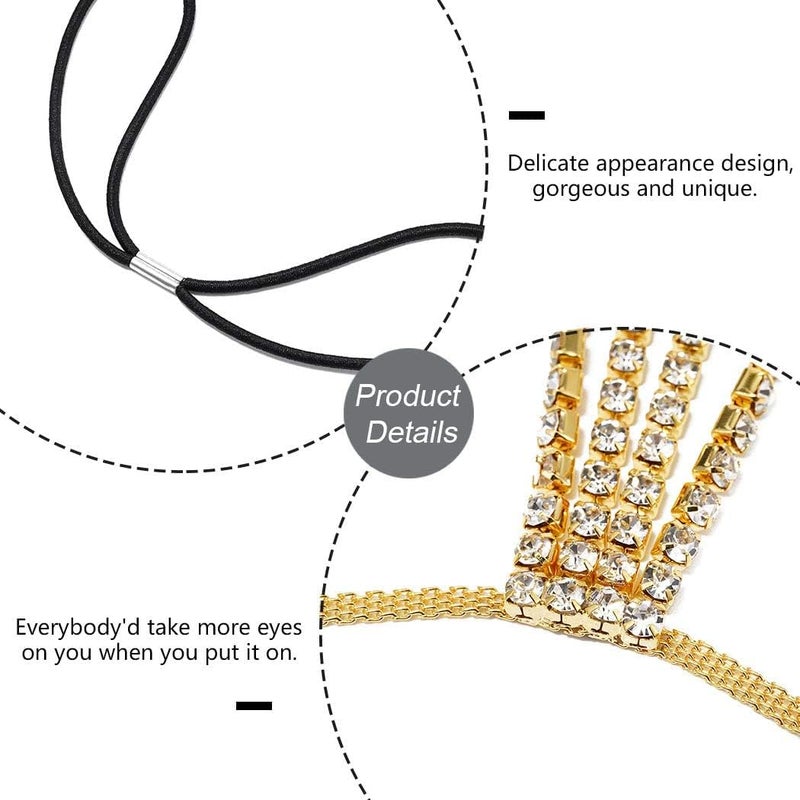 REETAN Leg Jewelry Thigh Rhinstone Body Chain for Women - Image 4