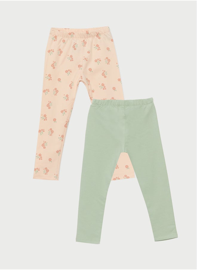 LC WAIKIKI - Elastic Waist Baby Girl Tights 2-Pack - Image 1