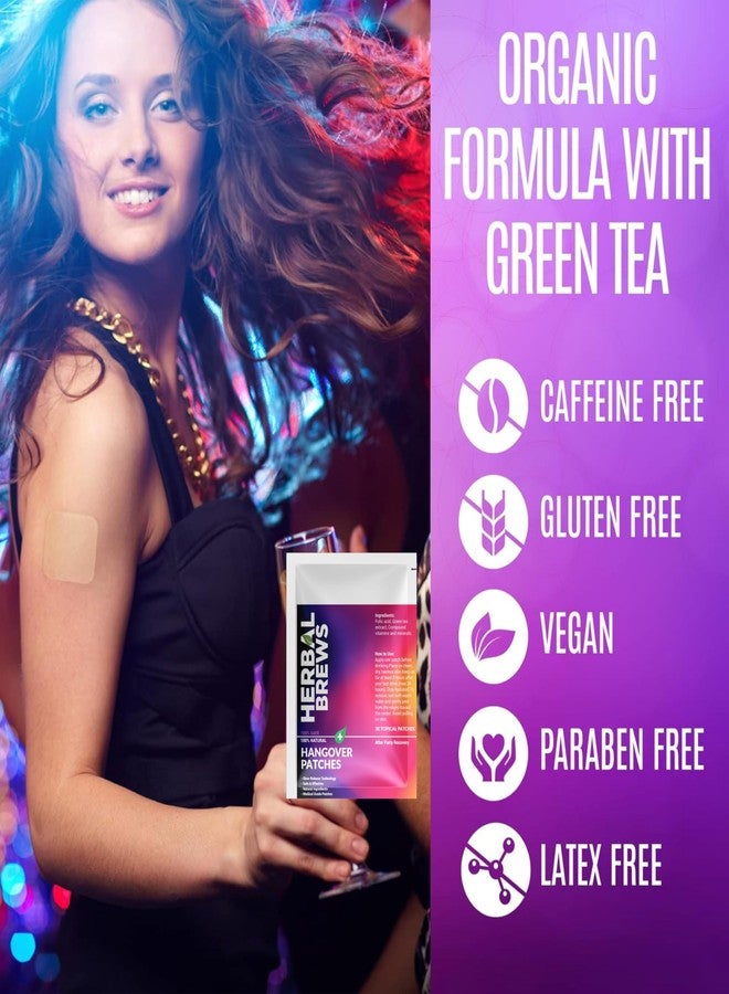 المشروبات العشبية لصقات هيربال بريوز لعلاج صداع الكحول - لصقات طبيعية لتخفيف صداع الكحول مع فيتامينات ومستخلصات عشبية | 30 لصقة | لصقة سهلة اللصق لإزالة السموم من الجسم، وتخفيف الصداع والتعب والغثيان | دعم التعافي من إدمان الكحول - Image 2