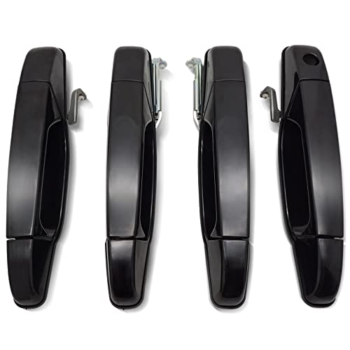 X4XZ Upgrade Exterior Door Handle Black for 2007-2014 Chevy Silverado Tahoe Avalanche/Cadillac Escalade/GMC Sierra Yukon Replaces 20828237, 20954796 - Image 1