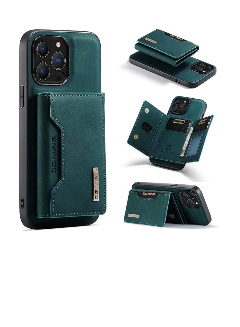 DGMING Case Cover For iPhone 15 Pro Max DG.MING M3 Series 3-Fold Multi Card Wallet Leather Phone Case - Image 1