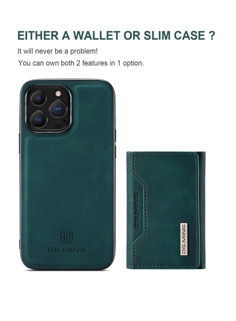 DGMING Case Cover For iPhone 15 Pro Max DG.MING M3 Series 3-Fold Multi Card Wallet Leather Phone Case - Image 3