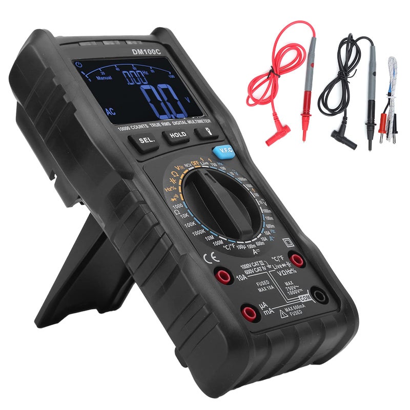 Digital Multimeter 4000 Counts with NCV and Low Voltage Detection 10A 999 9V - Image 2