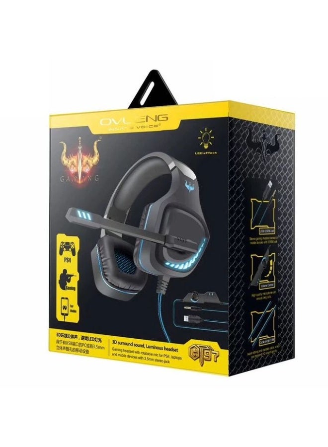 Ovleng GT97 Gaming Headset – Clear Stereo Sound for Mobile, PS4, and Laptop Gaming - Image 2
