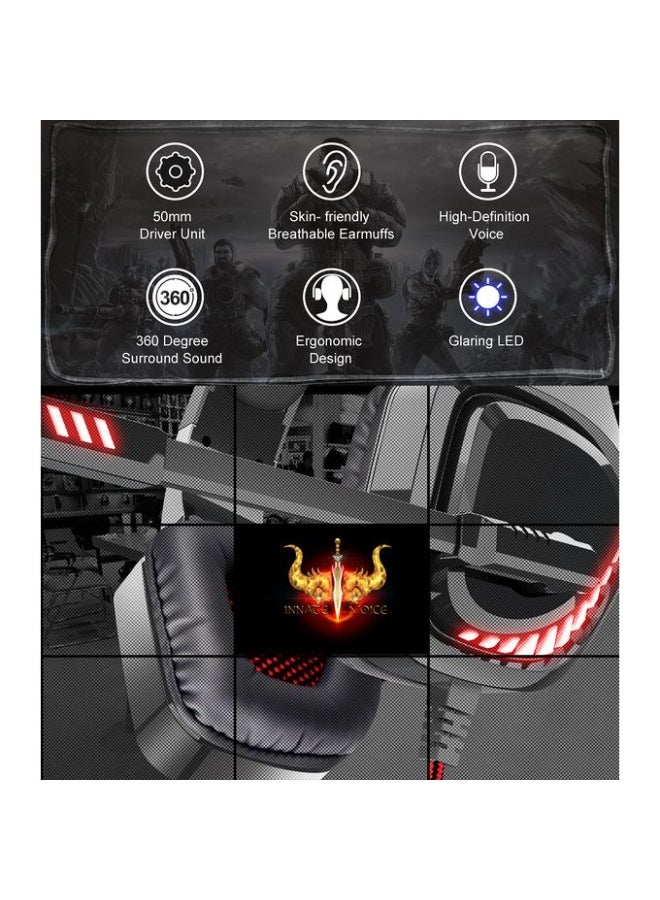 Ovleng GT97 Gaming Headset – Clear Stereo Sound for Mobile, PS4, and Laptop Gaming - Image 4