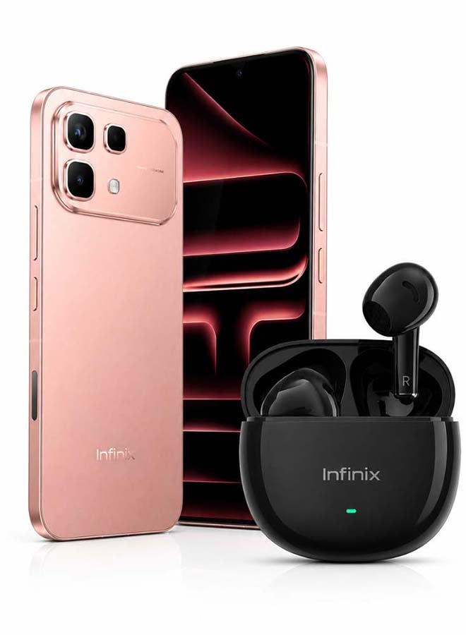 Infinix Note 60 6.78-inch Dual SIM 5G Rose Gold 8GB RAM 256GB + XE33 Earbuds – Middle East Version - Image 1