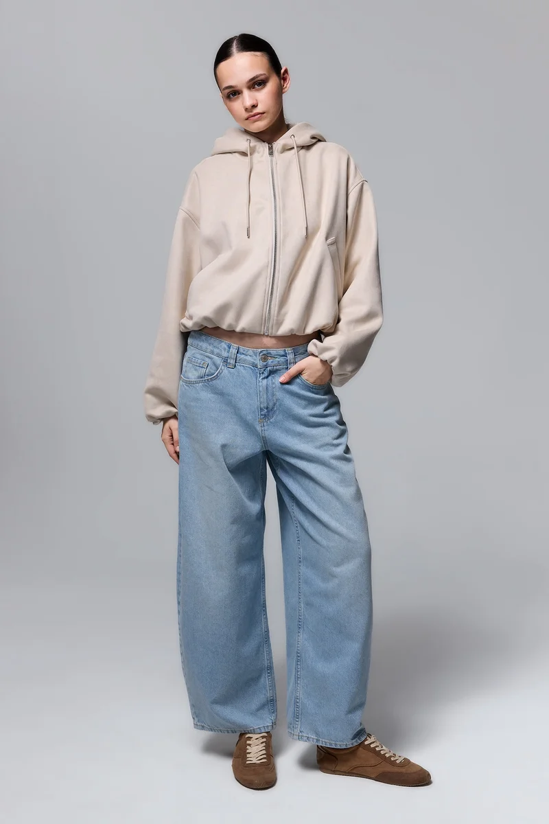 Defacto  Balloon Fit Suede Puffer Jacket for Women | Best Price UAE