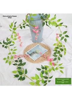 Generic Artificial Wisteria Vine Flower Garland DecorOrdinary paragraph Pink 1 