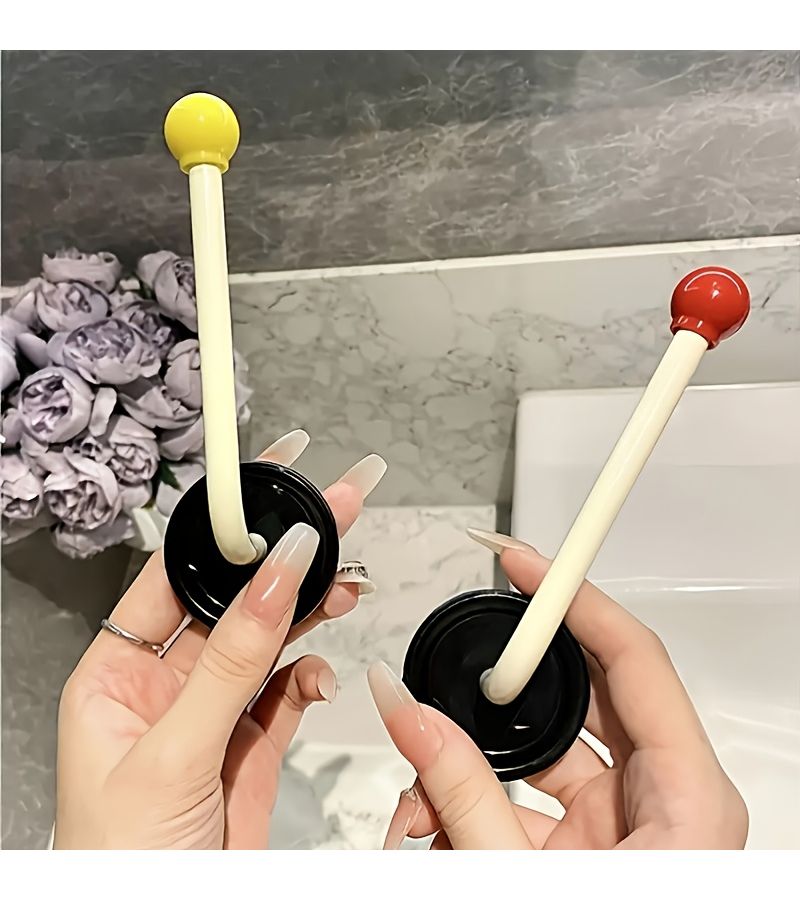 6pcs Heavy Duty Bathroom Hair Tie Organizer Hooks Multi Function Wall Mounted Towel Storage Rack - Image 4