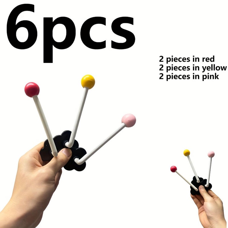 6pcs Heavy Duty Bathroom Hair Tie Organizer Hooks Multi Function Wall Mounted Towel Storage Rack - Image 1