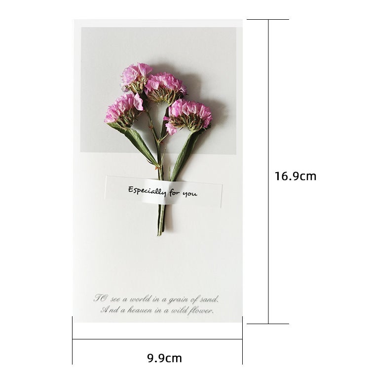 Gypsophila Mother'S Day Birthday Greeting Card Teacher'S Day Dried Flowers Thank You Florist Gratitude Small Card Gift Envelope Present - Image 1