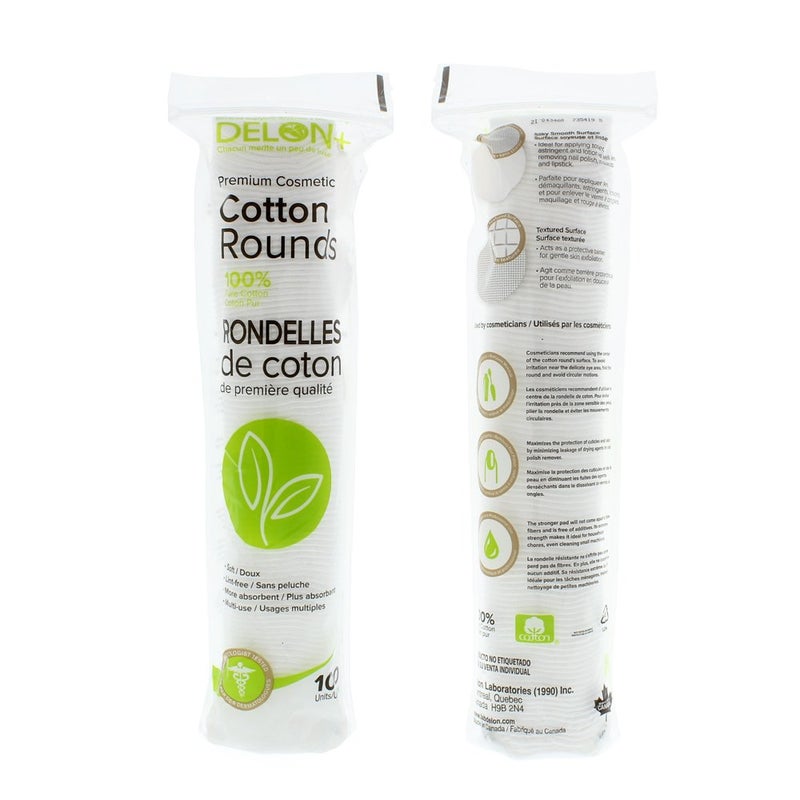 DELON Premium Cosmetic Cotton Rounds, 800 count - Image 2