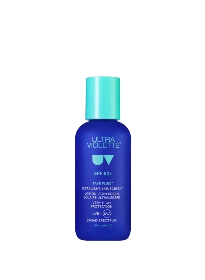 Ultra Violette Fave Fluid SPF 50+ Lightweight Skinscreen 75ml - Image 1