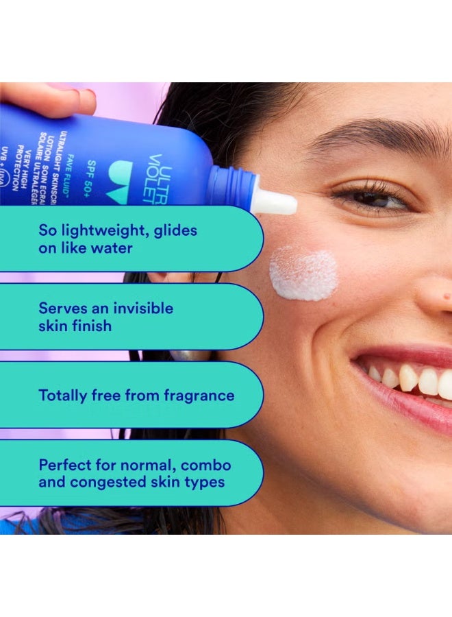 Ultra Violette Fave Fluid SPF 50+ Lightweight Skinscreen 75ml - Image 4