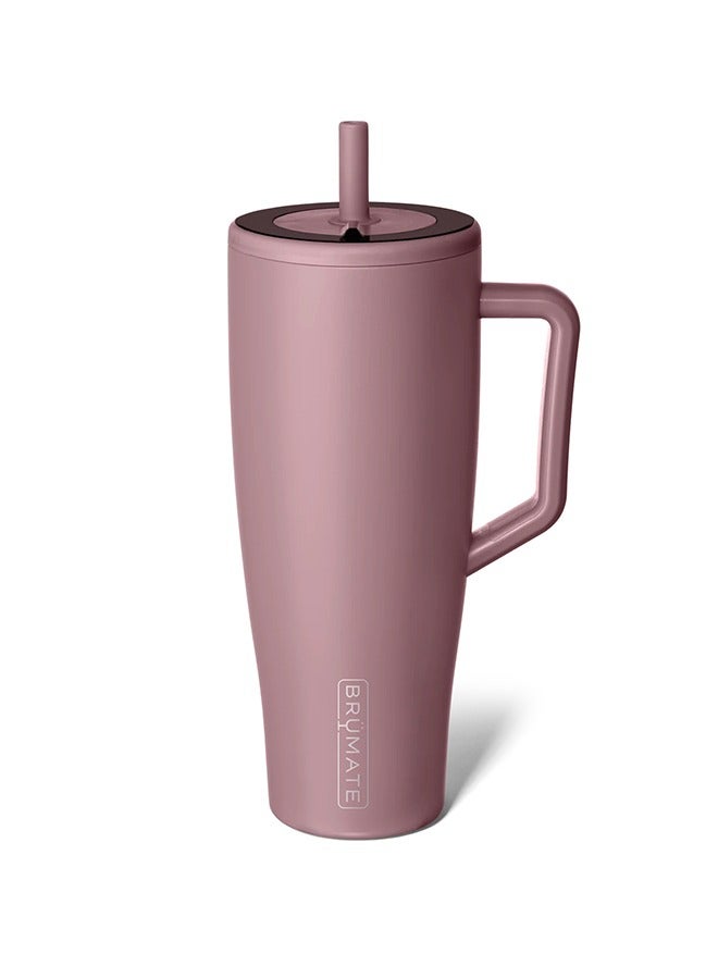 BRUMATE 40 oz Tumbler with Handle and Straw | 100% Leakproof Insulated Tumbler with Lid and Straw | Made of Stainless Steel | Cup Holder Friendly Base | 40oz - Image 1