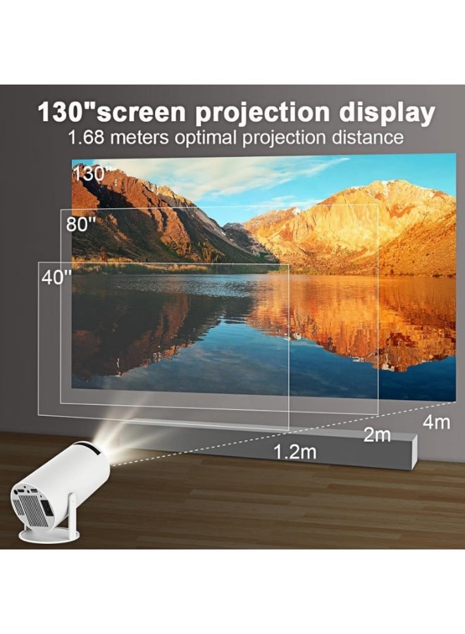 Retro Console 2-in-1 Smart Game Projector, 4K HD Support, 40,000+ Built-in Retro Games, 100-Inch Display, Wi-Fi & Bluetooth, Auto Keystone, Portable Home Theater & Gaming Console - Image 3