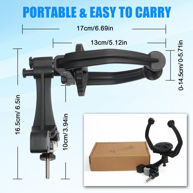 SILANON Fishing Line Spooler - Portable Fishing Reel Line Winder Spooling Station System Baitcaster Line Spooler Machine Tool - Image 5