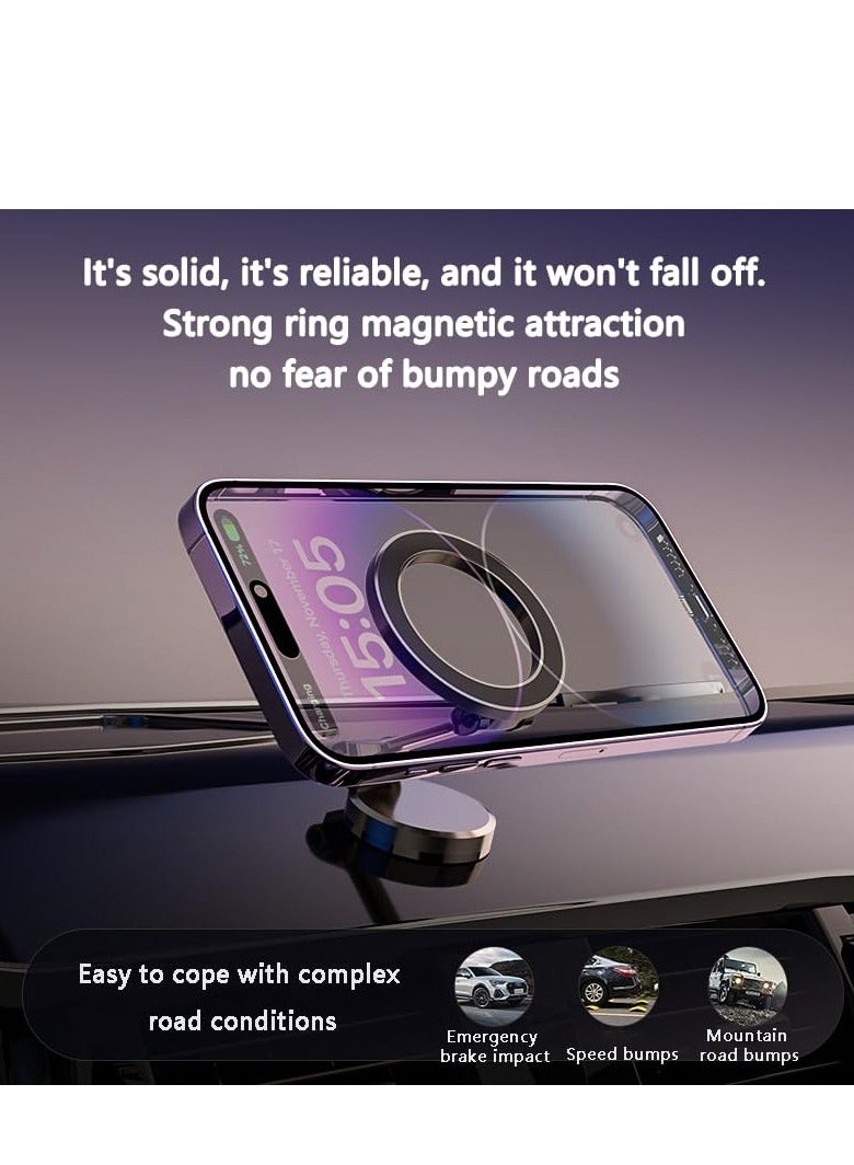 Magnetic Car Phone Holder, Air Vent Magnetic Charger Car Mount,  Adjustable Phone Mount for Car, Suitable for iPhone 14/13/12 Pro Max Plus Mini MagSafe Case (Grey) - Image 4