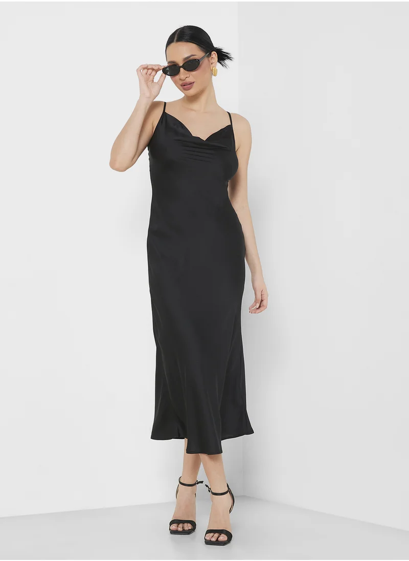 جس Satin slip Dress