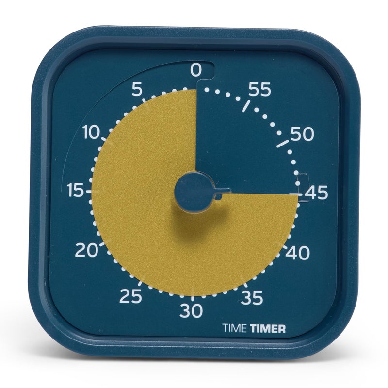 Time Timer MOD - Home Edition - Individual Sized 60 Minute Visual Countdown Timer for ADHD, Adults, Students, and Pomodoro with Silent Operation (Metallic Midnight) - Image 1