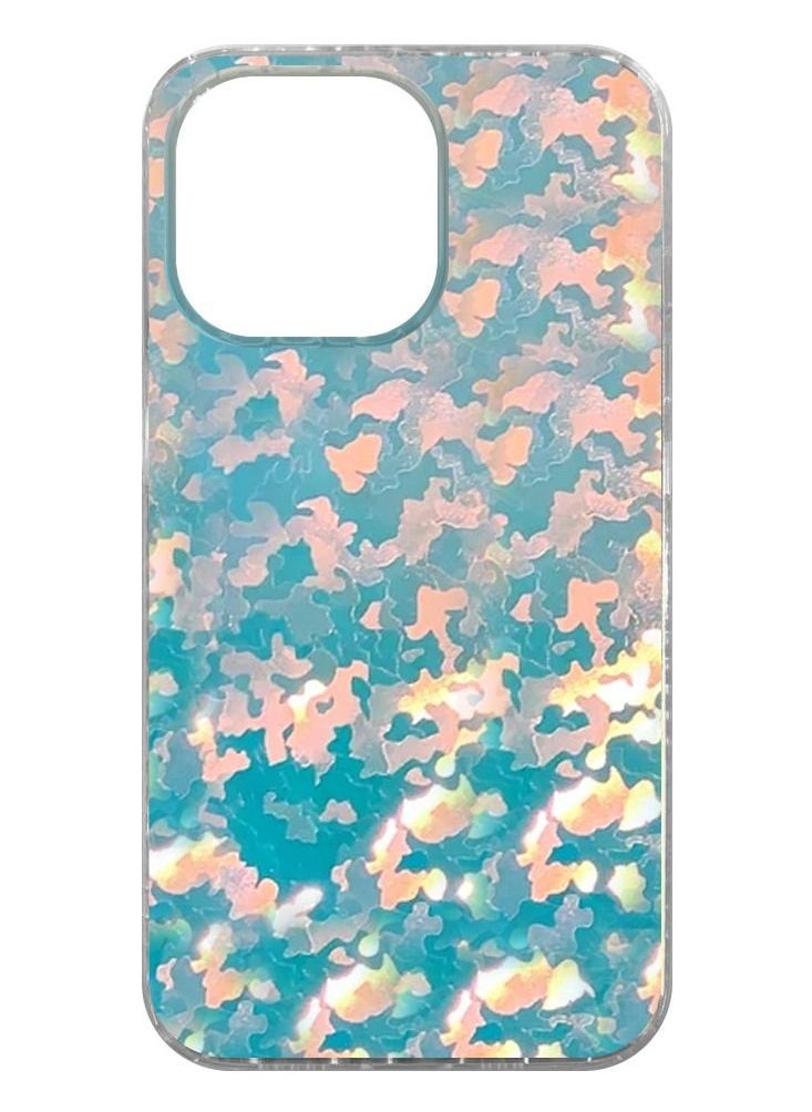 JOWAY - iphone 14 Pro Case Holographic Abstract Art Case Cover Gradient Rainbow Color Effect Aesthetic Hologram Camouflage Pattern Back Cover - Image 1