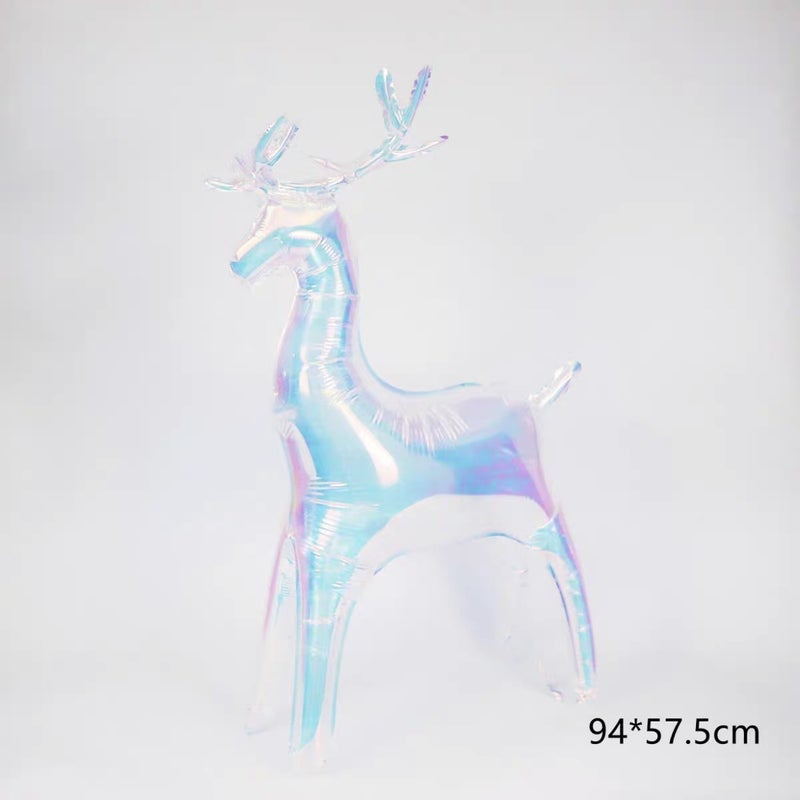 New Colorful Foil Balloons 18-Inch Transparent Heart Decor Standing colorful elk
