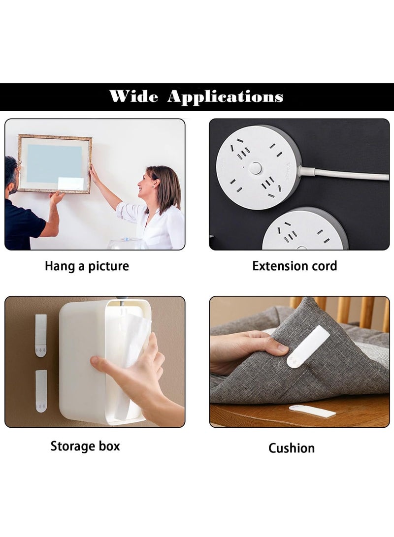 48 Pairs Heavy Duty Picture Hanging Strips – 9.3×1.9 cm, Damage‑Free Adhesive Mounting Tapes for Frames & Wall Décor, Holds up to 9 kg (4 Strips) - Image 5