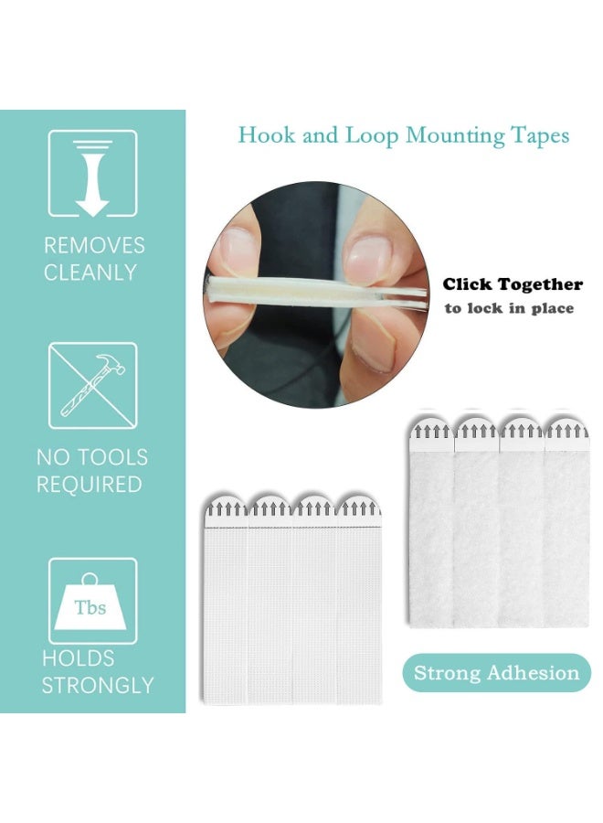 48 Pairs Heavy Duty Picture Hanging Strips – 9.3×1.9 cm, Damage‑Free Adhesive Mounting Tapes for Frames & Wall Décor, Holds up to 9 kg (4 Strips) - Image 3
