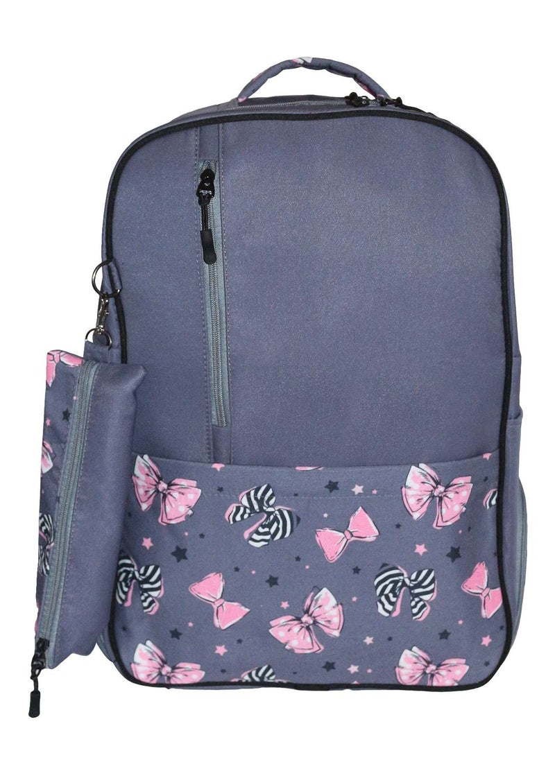 Gharibo Bags School Backpack Model 21 Bow  - Image 1