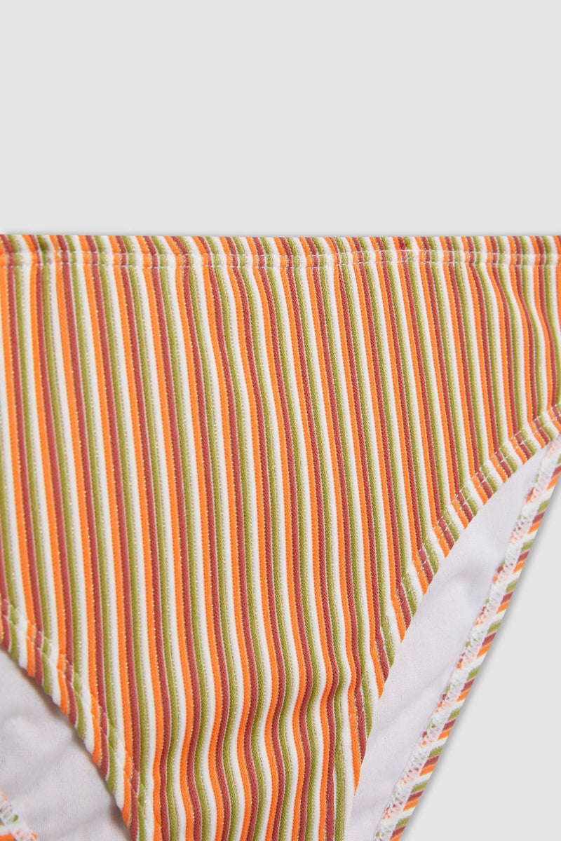 ديفاكتو طقم بكيني بناتي مخطط - قطعتين - Image 5