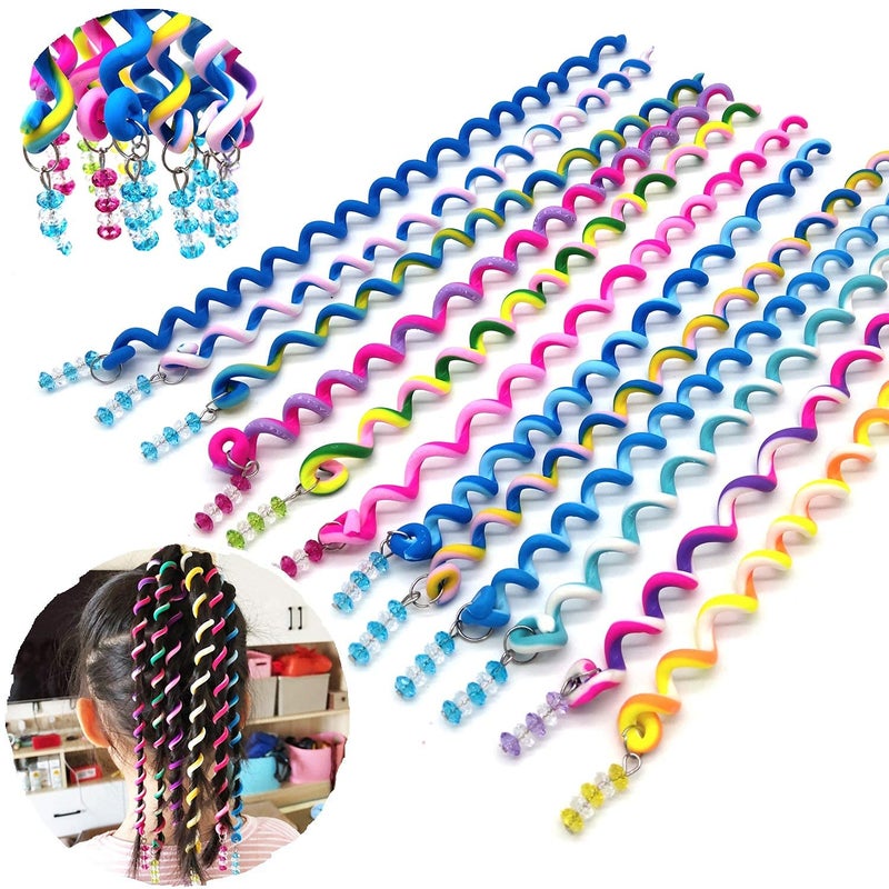 12 Colors Girls Hair Braid Clips Hair Styling Twister Barrette Spiral Spin Hair Tool Accessories for Birthday Pary Bar Wedding