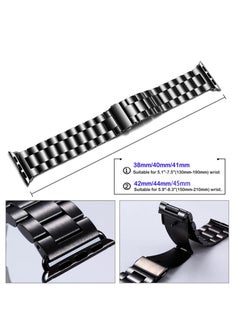 ELTRAZONE Compatible Metal Apple Watch Band 49mm/45mm/44mm/42m Upgraded Version Stainless Steel iWatch Band/Strap with Case for Apple Watch Ultra SE2 SE & Series 8/7/6/5/4/3/2/1  - Image 4