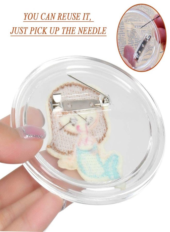 OTYMIOW 25pcs 3.15" Button Badges with Pin, Clear Acrylic Design - Perfect for Craft Supplies, DIY Badges, School Projects - Image 4