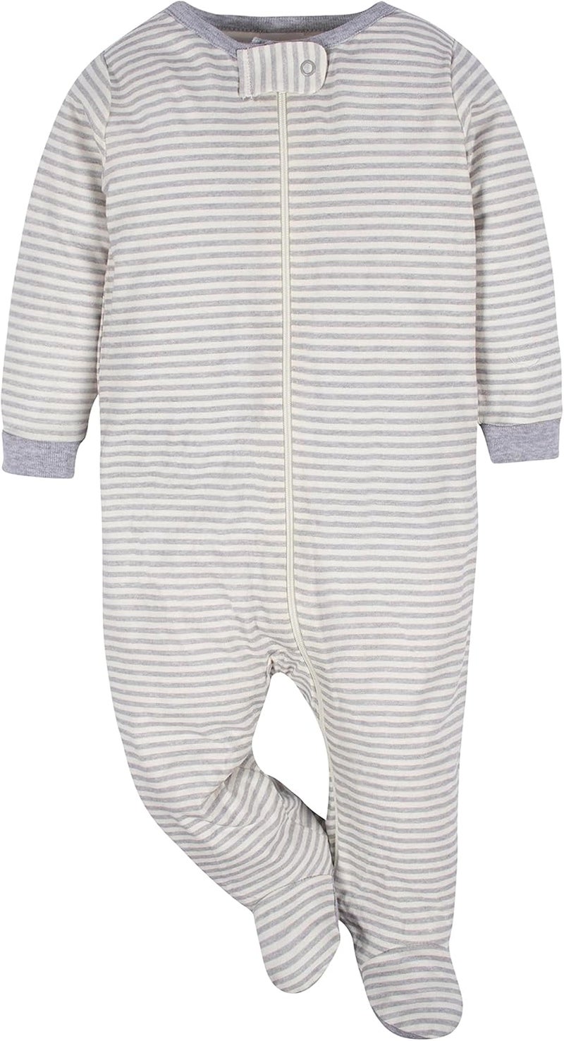 Gerber Baby Girls 4 Pack Sleep 'N Play Footie - Happy Veggies - Image 4