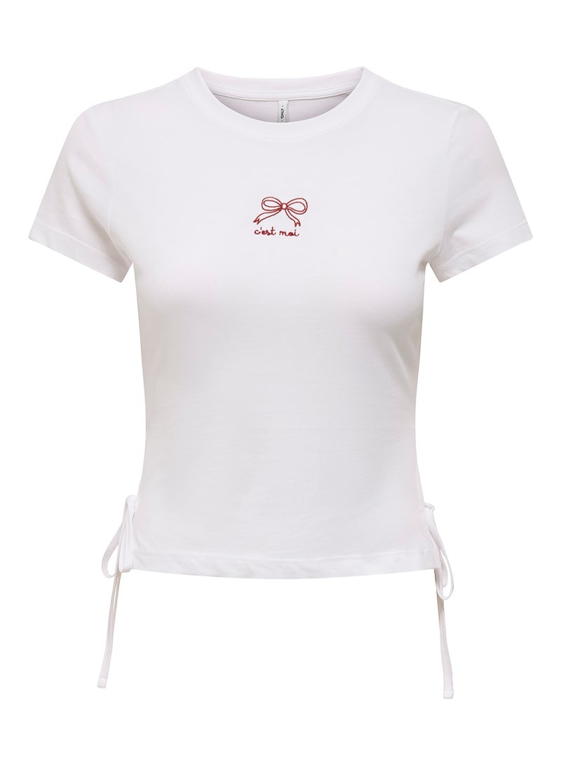 ONLY Onlcarla Life S/S Detail Top Box Jrs - Image 1