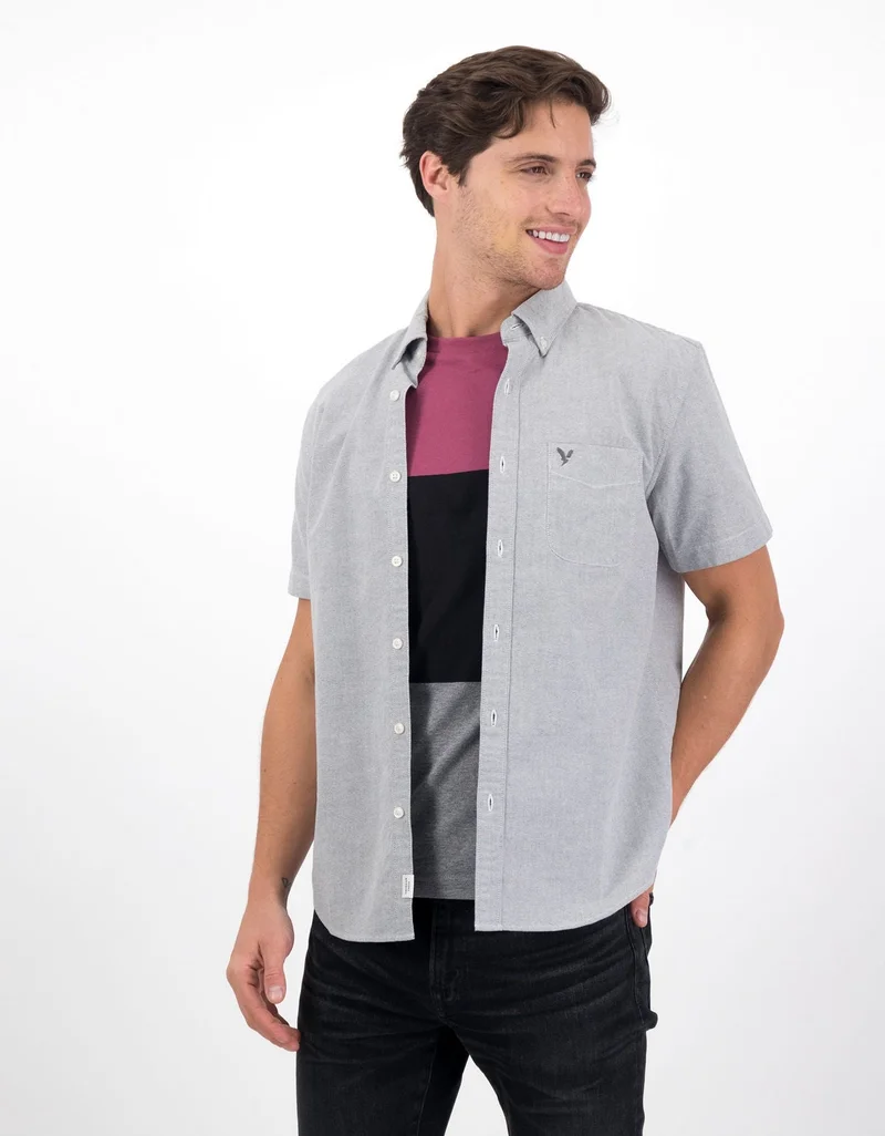 AE Classic Fit Oxford Short-Sleeve Button-Up Shirt