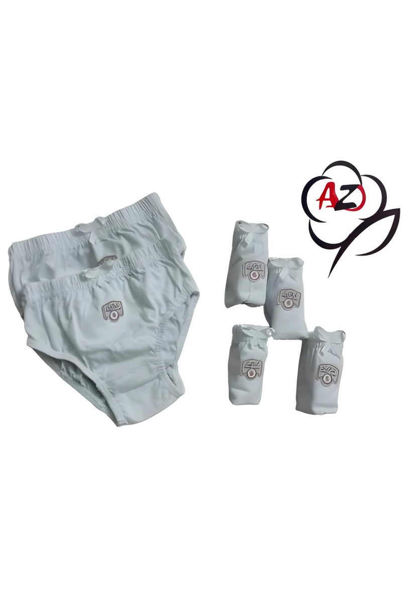 ِA-Z Cotton Girls’ Cotton Underwear Set – 2 Sleeveless Tank Tops + 2 Panties – White  - Image 3