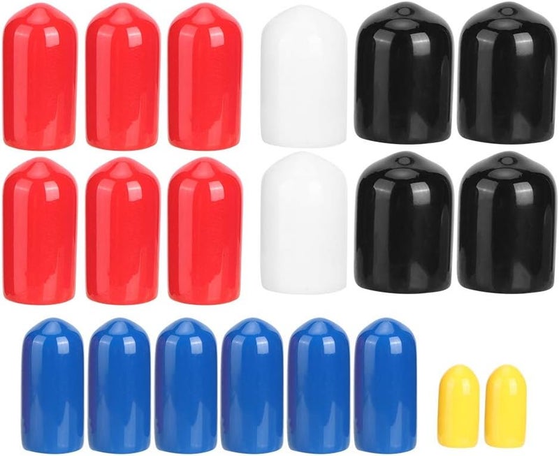 woobles Engine Vacuum Line Cap, 20 Pcs PVC Vacuum Line Cap 1/8in 3/16in 1/4in 3/8in 5/16in Assorted Kit Fit for - Image 1
