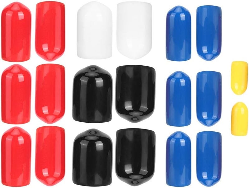 woobles Engine Vacuum Line Cap, 20 Pcs PVC Vacuum Line Cap 1/8in 3/16in 1/4in 3/8in 5/16in Assorted Kit Fit for - Image 5