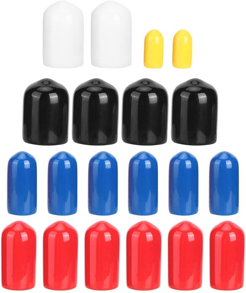 woobles Engine Vacuum Line Cap, 20 Pcs PVC Vacuum Line Cap 1/8in 3/16in 1/4in 3/8in 5/16in Assorted Kit Fit for - Image 3