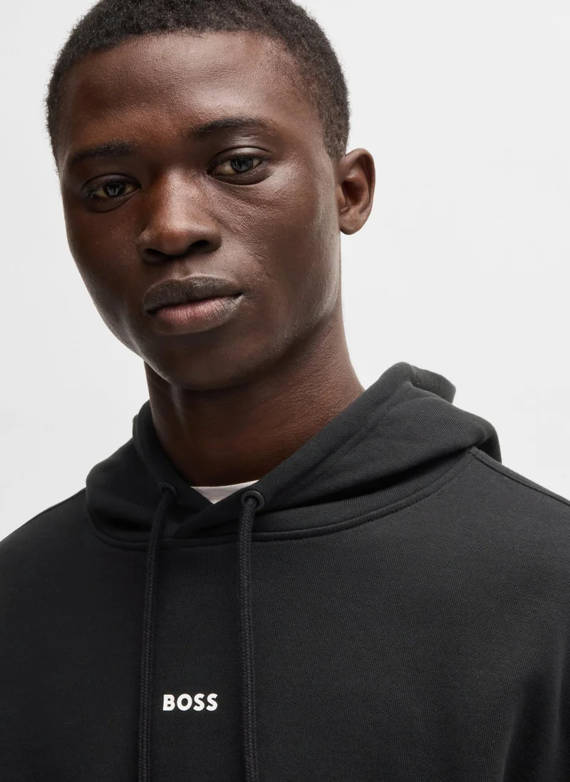 BOSS Cotton-jersey tracksuit with logo trims