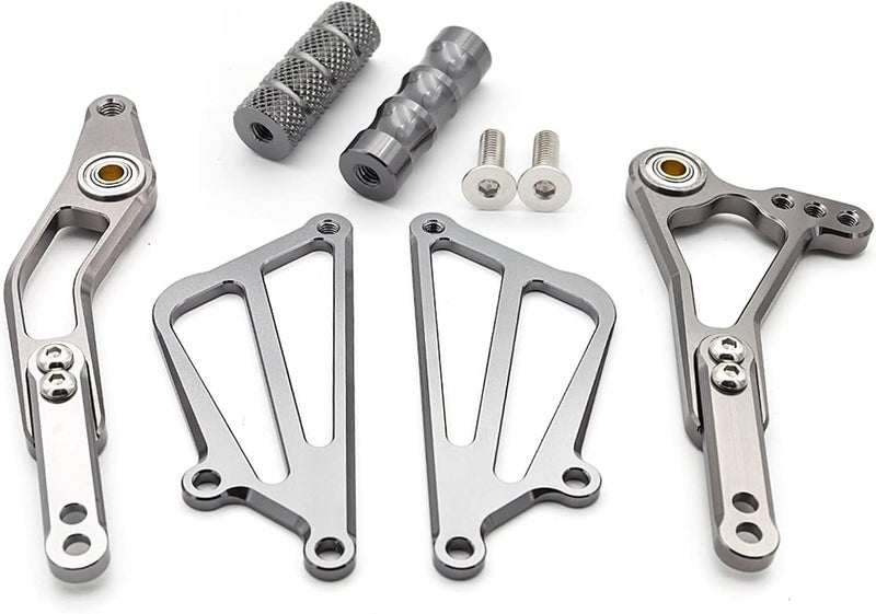 DEMULAX CNC Aluminum Alloy Motorcycle Rearset Footrest Footpeg Pedal