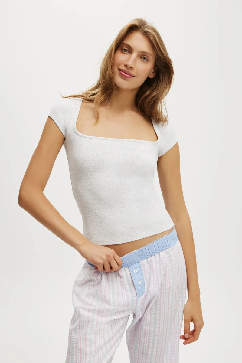 Body 90s SCOOP NECK TEE