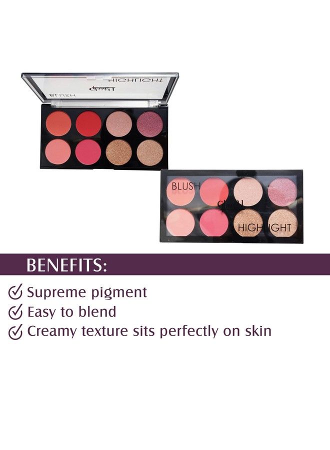 Glam 21 مجموعة أحمر الخدود اللامع من جلام 21؛ أصباغ حريرية لإطلالة لامعة تدوم طويلاً؛ مناسبة لجميع ألوان البشرة؛ 24 جم Chic01 - Image 4