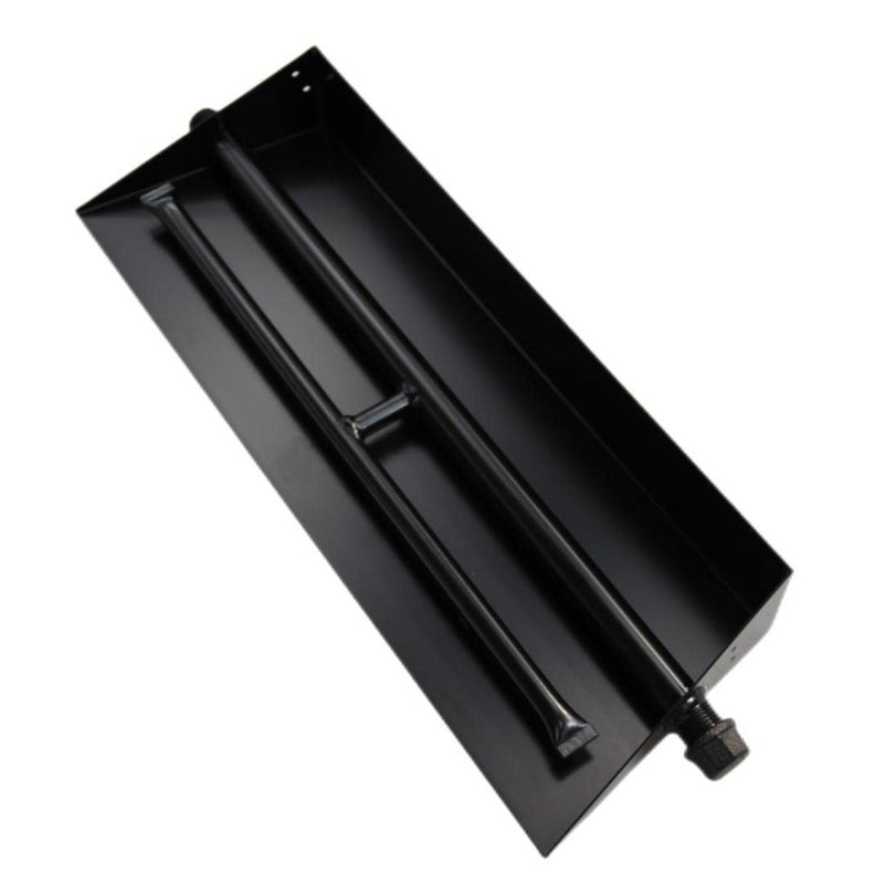 Americangaslogs 1824 Burner Pan for Gas Fireplace Gas Fireplace Burner Gas fire pits Gas Logs Propane Burner 18 Inch Two Pipe Appearance Patent Applied