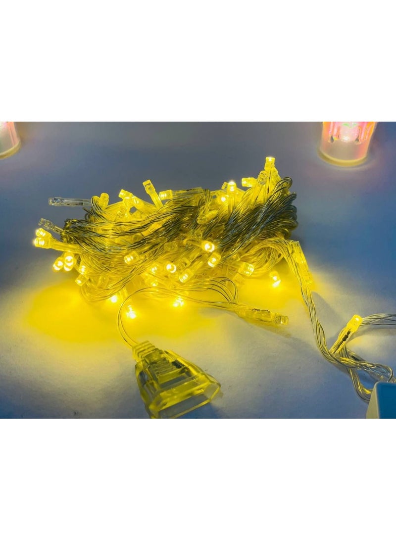 Seria LED String Lights Transparent LED 1-Plug with Dimmable Warm White Yellow Size: 10 Meters - Image 2