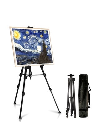 Portable Artist Easel Stand, Adjustable Height Metal Tripod Easel for Painting and Displaying Canvases with Carry Bag - pzsku/ZCE29D6AB0ACFBD9D354FZ/45/_/1730187998/fba1fb3e-787b-4ba7-82c2-8aaecba1012b