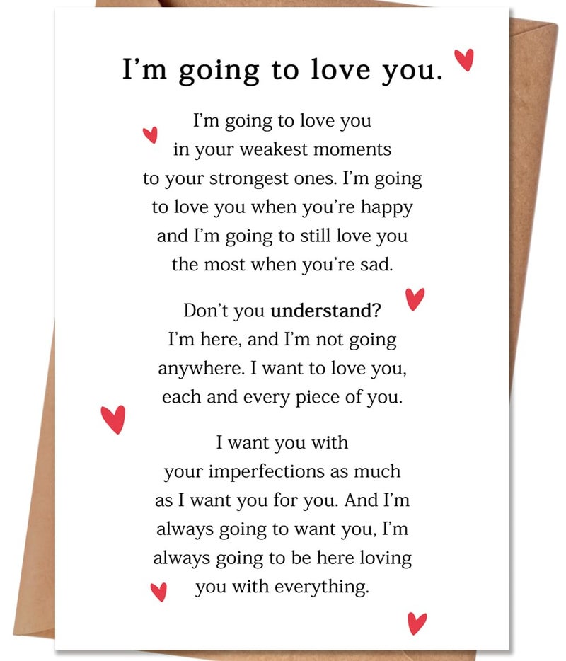 HEJOYN Valentines Day Cards for Him Her, Valentine's Day Card Gifts for Husband Wife Boyfriend Girlfriend BF GF, Valentines Day Gifts - Image 1