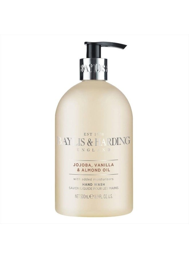Baylis & Harding 500 مل صابون يدين بجوجوبا حلو، حرير ولوز - Image 1